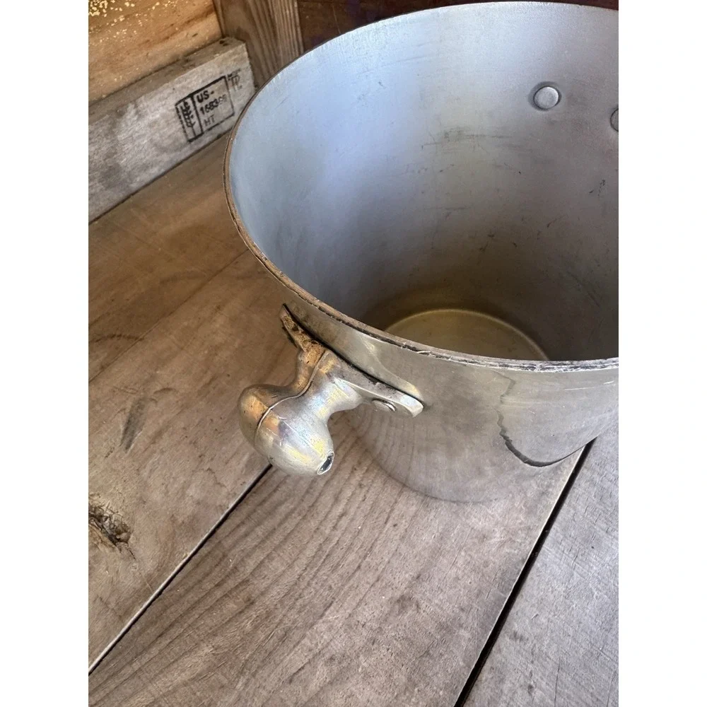 Vintage Stainless Steel Ice Bucket Made In India